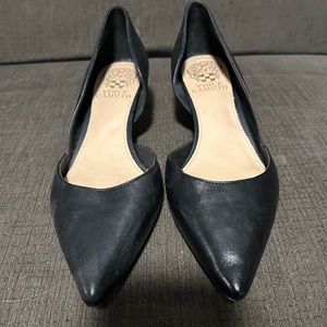 Vince Camuto Leather Kitten Heel Pointed Toe Size 7.5.